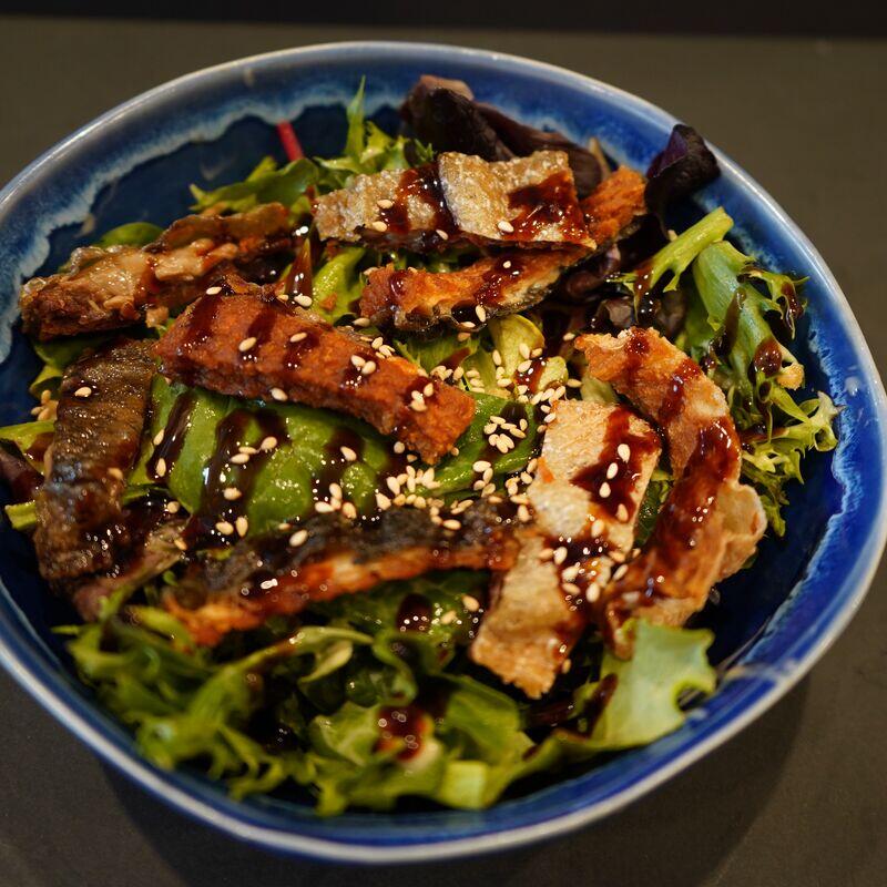 Salmon Skin Salad